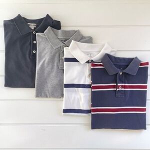 Gap & Old Navy Men’s Lot Of “Vintage” Short Sleeve Collared Polo Shirts Size M/L